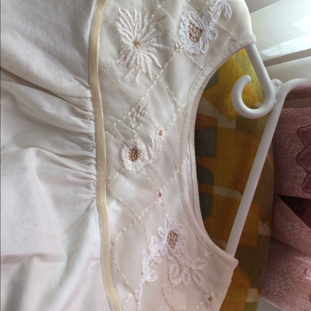 Ivory long sleeve pull over cotton RXB Shirt